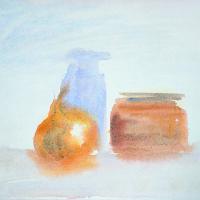 Pot à l'oignon Aquarelle
