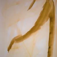 danse à sept temps Un pas Inspiration Encre et brou de noix 2011 75x50